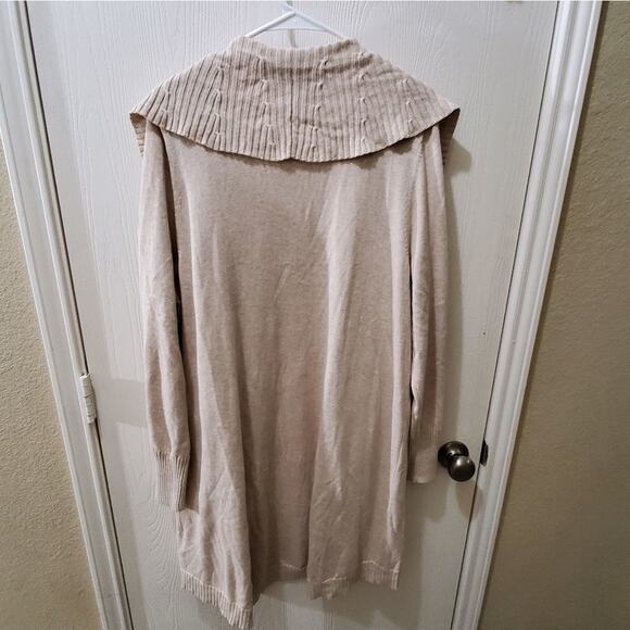 ISAAC Mizrah long shawl collar‎ cardigan coatigan 1X - Picture 2 of 5